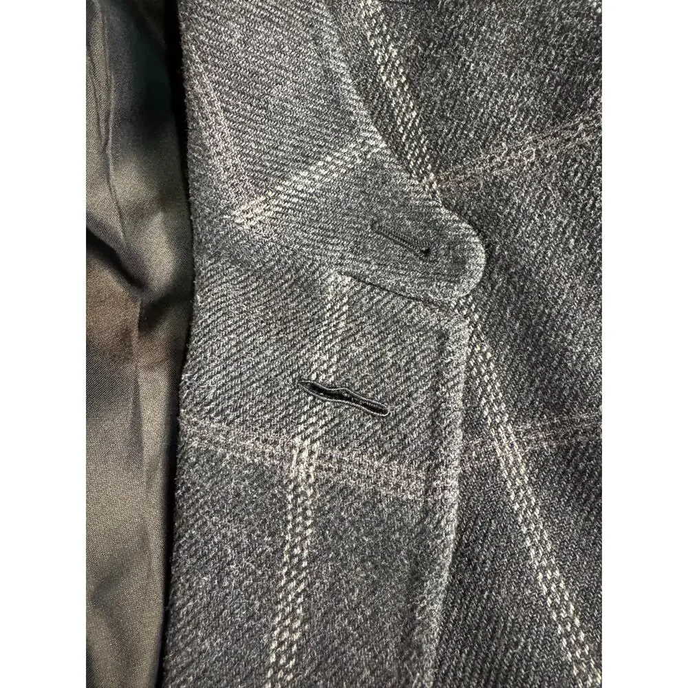 Tom Ford Brown Windowpane Tweed Wool Silk 3Pc Suit 50 40R 34x30 Trousers